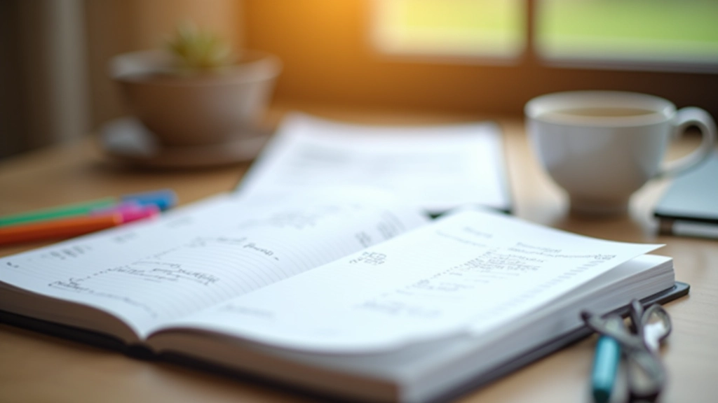 Colorful wall calendar with handwritten notes and markers scattered across multiple months