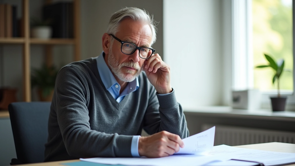 Professional reviewing retirement planning materials